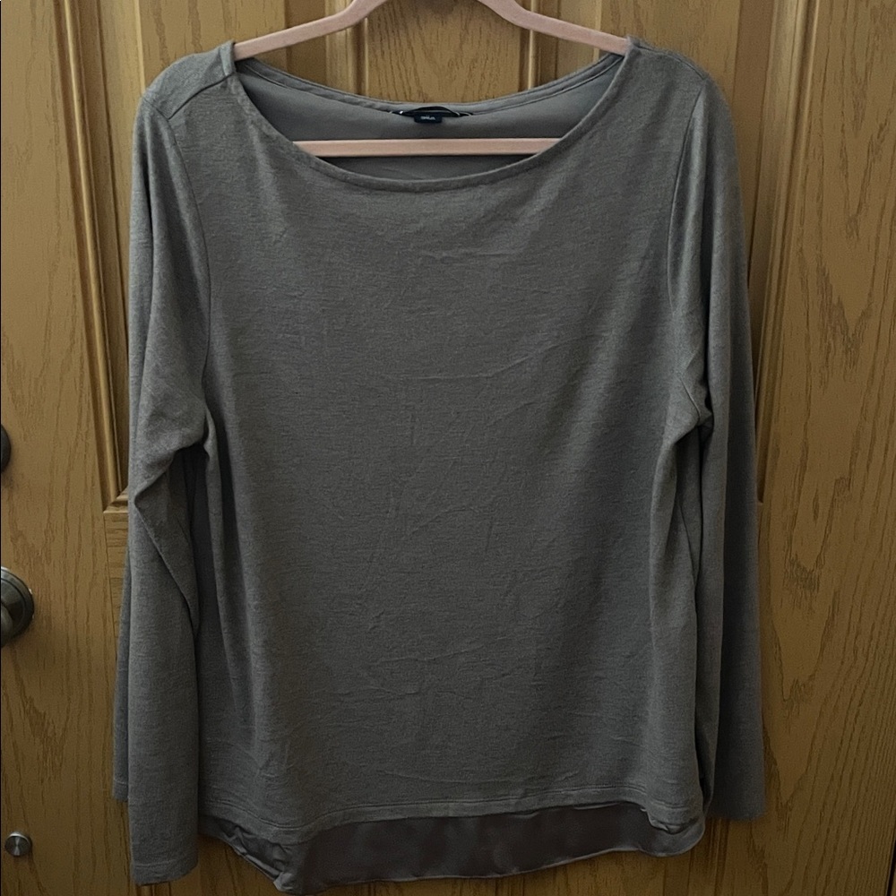 Lands' End Women's Long Sleeve Top in Taupe